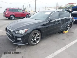 2021 Infiniti Q50 Signature Edition with VIN JN1EV7CP7MM706053, listed as a IAAI auction lot 42036446 with 26,392 mi miles and . Bid and sale history available at DreamBid. Image 18.