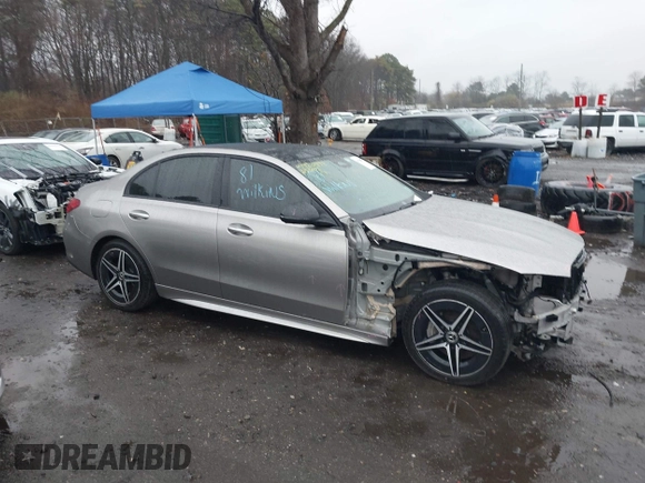 2023 Mercedes-Benz C 300 with VIN W1KAF4HB9PR103705, listed as a IAAI auction lot 41920893 with 47,467 mi miles and . Bid and sale history available at DreamBid. Image 14.