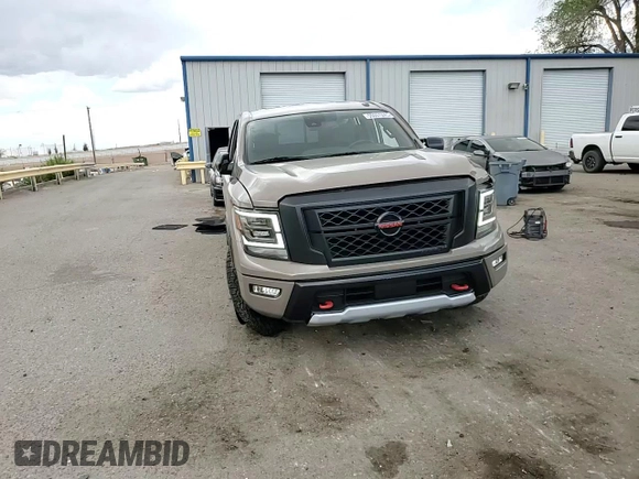 2021 Nissan Titan Pro-4X with VIN 1N6AA1ED8MN500058, listed as a Copart auction lot 55051245 with 41,337 mi miles and Salvage title. Bid and sale history available at DreamBid. Image 14.