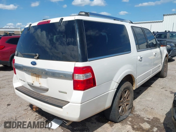 2015 Ford Expedition Max Platinum with VIN 1FMJK1MTXFEF30329, listed as a IAAI auction lot 42410300 with 184,119 mi miles and . Bid and sale history available at DreamBid. Image 4.