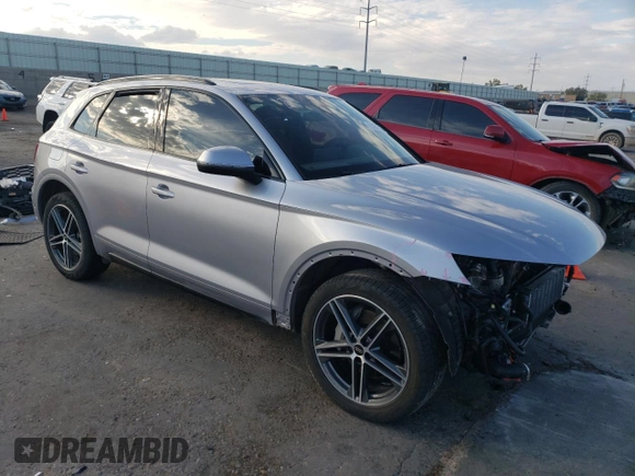 2023 Audi Q5 S line Premium Plus with VIN WA1E2AFY1P2052989, listed as a Copart auction lot 61967035 with 15,156 mi miles and Salvage title. Bid and sale history available at DreamBid. Image 4.