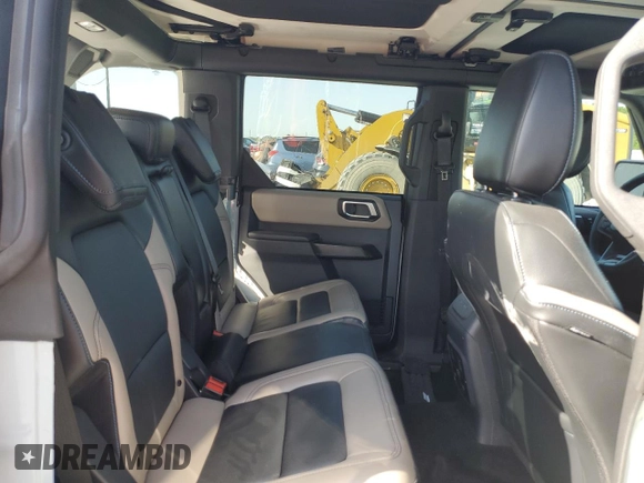 2024 Ford Bronco Wildtrak with VIN 1FMEE2BPXRLB16732, listed as a Copart auction lot 56394005 with 8,428 mi miles and Salvage title. Bid and sale history available at DreamBid. Image 11.