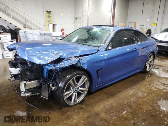 2014 BMW 4 Series 435i xDrive z VIN WBA3R5C59EK188095, wystawiony jako Copart lot #58068705 z przebiegiem 102 884 mil mil oraz Szkoda całkowita • Salvage title. Historia ofert i sprzedaży dostępna na DreamBid. Obrazek 1.