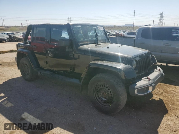 2014 Jeep Wrangler Unlimited Sahara with VIN 1C4BJWEGXEL150119, listed as a Copart auction lot 52378075 with 122,443 mi miles and Salvage Title. Bid and sale history available at carsss.com. Image 4.
