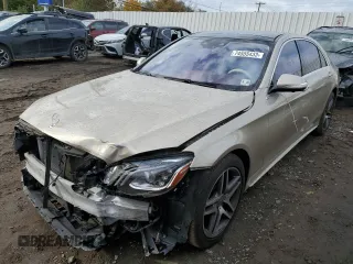 2019 Mercedes-Benz S 560 with VIN WDDUG8GB5KA483832, listed as a Copart auction lot 68410304 with 16,541 mi miles and Salvage Title. Bid and sale history available at carsss.com. Image 1.