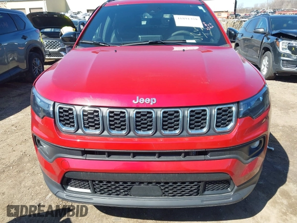 2025 Jeep Compass Latitude с VIN 3C4NJDBN7ST548795, выставлен на аукционе IAAI как лот 41891359 с пробегом 4 569 миль миль и . История ставок и продаж доступна на DreamBid. Изображение 12.