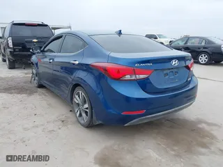 2014 Hyundai Elantra SE with VIN KMHDH4AEXEU122503, listed as a IAAI auction lot 38839586 with 86,865 mi miles. Bid and sale history available at carsss.com. Image 3.