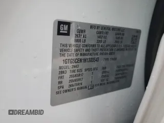 2017 GMC Canyon 2WD SLE z VIN 1GTG5CEN1H1303543, wystawiony jako Copart lot #55389985 z przebiegiem 82 430 mil mil oraz Szkoda całkowita • Salvage title. Historia ofert i sprzedaży dostępna na DreamBid. Obrazek 12.