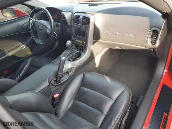 2006 Chevrolet Corvette with VIN 1G1YY26U365127394, listed as a Copart auction lot 43859515 with 134,971 mi miles and Salvage Title. Bid and sale history available at carsss.com. Image 8.