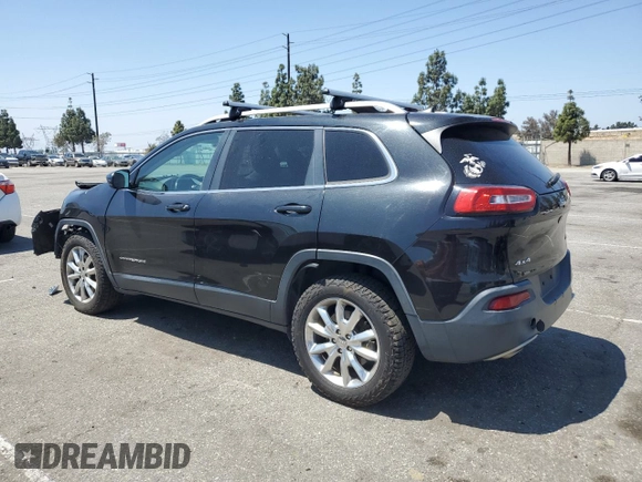2016 Jeep Cherokee Limited with VIN 1C4PJMDB5GW231904, listed as a Copart auction lot 56252665 with 195,190 mi miles and Clean Title. Bid and sale history available at DreamBid. Image 2.