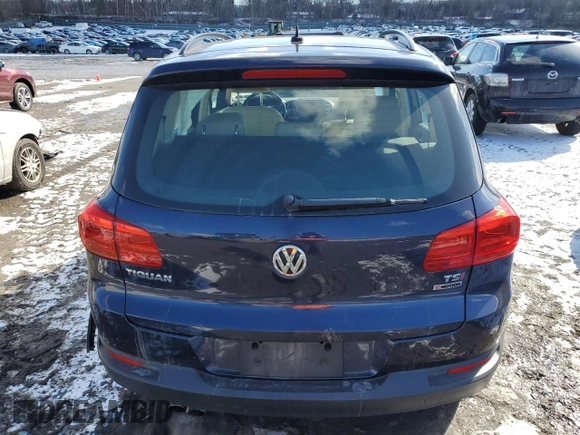 2016 Volkswagen Tiguan S with VIN WVGBV7AX9GW574405, listed as a Copart auction lot 45090275 with 74,974 mi miles and Salvage Title. Bid and sale history available at DreamBid. Image 6.
