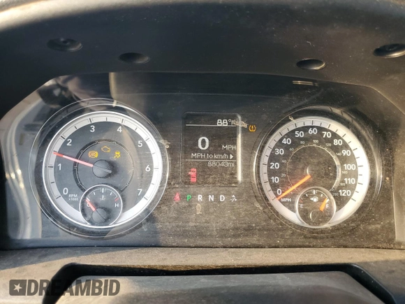2020 Ram 1500 Tradesman with VIN 3C6JR6DT4LG168958, listed as a Copart auction lot 75267224 with 88,043 mi miles and Salvage title. Bid and sale history available at DreamBid. Image 9.