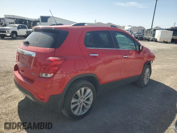 2018 Chevrolet Trax Premier with VIN 3GNCJRSB1JL228761, listed as a Copart auction lot 59775554 with 97,936 mi miles and Salvage Title. Bid and sale history available at carsss.com. Image 3.