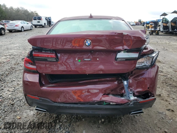 2023 BMW 5 Series 540i xDrive with VIN WBA73BJ07PCN26258, listed as a Copart auction lot 86902364 with 16,347 mi miles and Salvage Title. Bid and sale history available at carsss.com. Image 6.