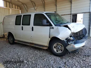 2020 GMC Savana Cargo Van with VIN 1GTW7AFG0L1167859, listed as a Copart auction lot 86723614 with 0 mi miles and Salvage Title. Bid and sale history available at carsss.com. Image 4.