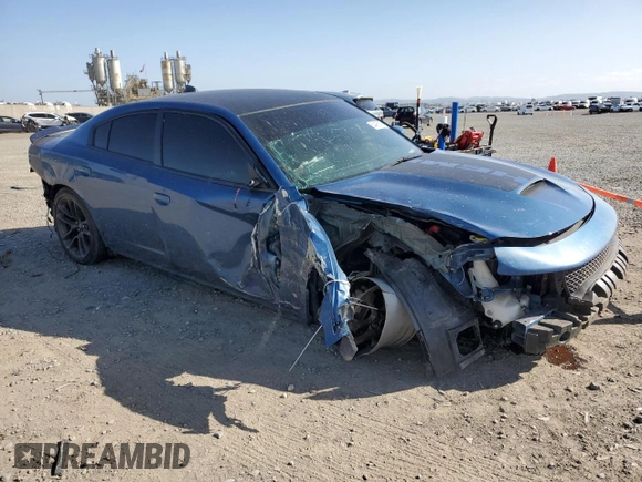 2021 Dodge Charger R/T z VIN 2C3CDXCTXMH668765, wystawiony jako Copart lot #54455175 z przebiegiem 41 019 mil mil oraz Szkoda całkowita • Salvage title. Historia ofert i sprzedaży dostępna na DreamBid. Obrazek 4.