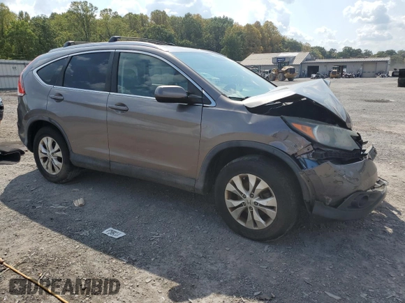 2012 Honda CR-V EX-L z VIN 5J6RM4H76CL062343, wystawiony jako Copart lot #43614745 z przebiegiem Nie podano mil oraz Szkoda całkowita • Salvage title. Historia ofert i sprzedaży dostępna na DreamBid. Obrazek 4.