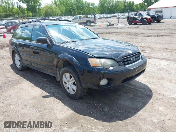 2005 Subaru Legacy Outback with VIN 4S4BP61C657353515, listed as a IAAI auction lot 42343431 with 242,015 mi miles and . Bid and sale history available at DreamBid. Image 1.