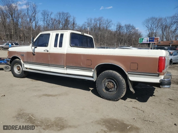 1991 Ford 3/4 Ton Trucks with VIN 1FTHX25G6MKB33095, listed as a Copart auction lot 46289295 with NaN miles and Salvage Title. Bid and sale history available at carsss.com. Image 2.