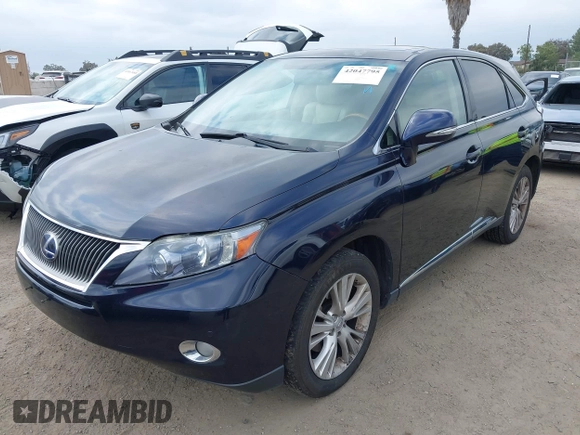 2010 Lexus RX 450h with VIN JTJBC1BA3A2024257, listed as a IAAI auction lot 42047795 with 240,558 mi miles and . Bid and sale history available at DreamBid. Image 17.