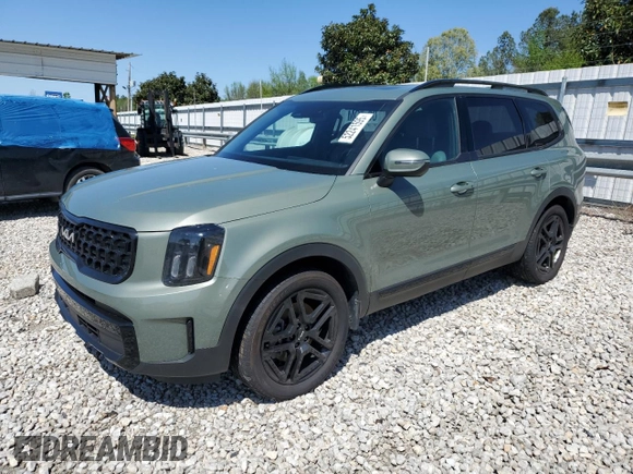 2024 Kia Telluride EX with VIN 5XYP3DGCXRG473232, listed as a Copart auction lot 52241595 with 14,757 mi miles and Salvage title. Bid and sale history available at DreamBid. Image 1.
