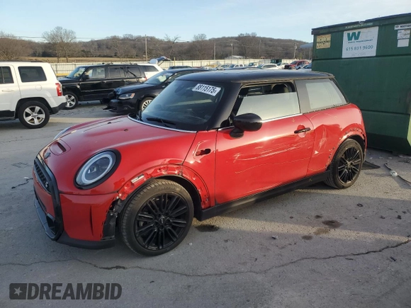 2023 MINI Hardtop Cooper S with VIN WMW53DH02P2T29755, listed as a Copart auction lot 88115175 with 18,396 mi miles and Clean title. Bid and sale history available at DreamBid. Image 1.