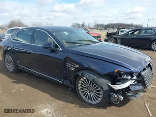 2023 Genesis Electrified G80 with VIN KMTGE4S12PU007436, listed as a IAAI auction lot 41876963 with NaN miles. Bid and sale history available at carsss.com. Image 1.