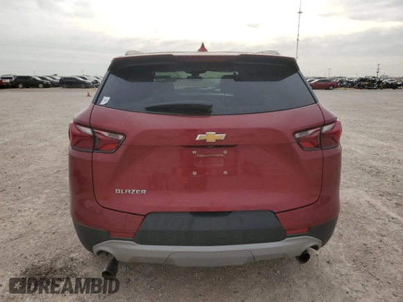 2021 Chevrolet Blazer LT with VIN 3GNKBCRS5MS566489, listed as a Copart auction lot 56682585 with 42,092 mi miles and Salvage title. Bid and sale history available at DreamBid. Image 6.