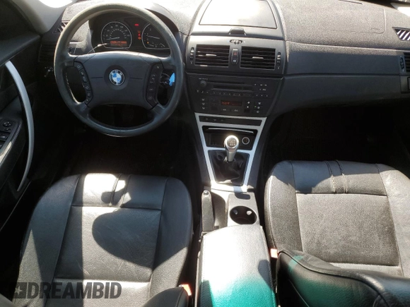 2005 BMW X3 3.0i with VIN WBXPA93425WA31985, listed as a Copart auction lot 46580035 with 375,558 mi miles and Clean Title. Bid and sale history available at carsss.com. Image 8.