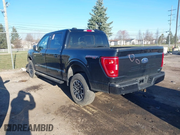 2023 Ford F-150 XL with VIN 1FTFW1E86PFA69635, listed as a IAAI auction lot 41885772 with 26,280 mi miles and . Bid and sale history available at carsss.com. Image 3.