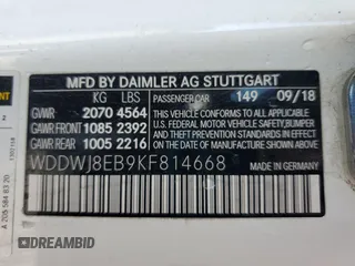 2019 Mercedes-Benz C 300 с VIN WDDWJ8EB9KF814668, выставлен на аукционе Copart как лот 49107985 с пробегом 77 777 миль миль и Списание • Salvage title. История ставок и продаж доступна на DreamBid. Изображение 12.
