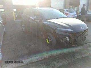 2023 Hyundai Kona SEL with VIN KM8K3CAB2PU949615, listed as a IAAI auction lot 41377088 with 38,639 mi miles and . Bid and sale history available at carsss.com. Image 2.