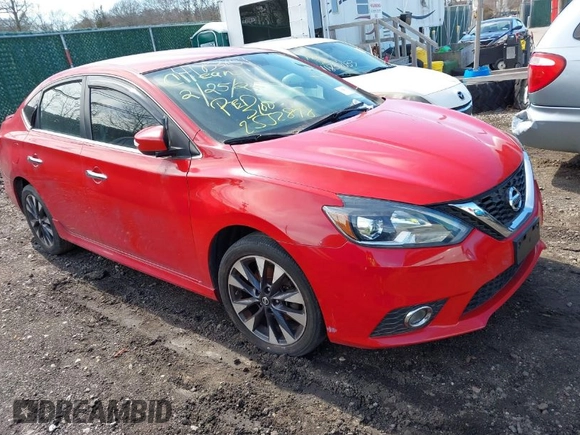 2016 Nissan Sentra S with VIN 3N1AB7AP7GY262636, listed as a IAAI auction lot 41833854 with Not Provided miles. Bid and sale history available at carsss.com. Image 1.