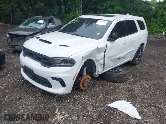 2021 Dodge Durango GT Plus with VIN 1C4RDJDG5MC521437, listed as a IAAI auction lot 42589843 with 53,492 mi miles and . Bid and sale history available at DreamBid. Image 6.