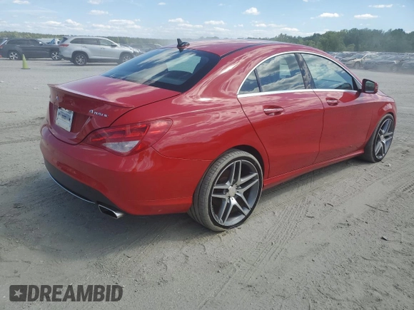 2015 Mercedes-Benz CLA 250 with VIN WDDSJ4GB8FN178650, listed as a Copart auction lot 56113245 with 115,382 mi miles and Clean Title. Bid and sale history available at DreamBid. Image 3.