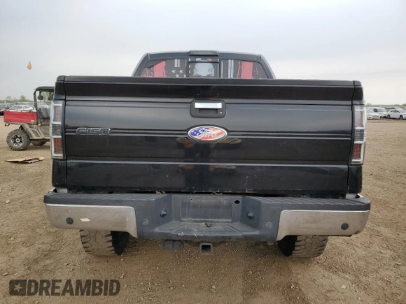 2011 Ford F-150 XLT with VIN 1FTFW1ET4BFC98666, listed as a Copart auction lot 59034455 with 175,742 mi miles and Salvage title. Bid and sale history available at DreamBid. Image 6.