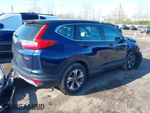 2017 Honda CR-V LX with VIN 2HKRW6H37HH202243, listed as a IAAI auction lot 41983295 with 124,948 mi miles. Bid and sale history available at carsss.com. Image 4.
