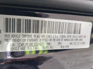 2020 Jeep Cherokee Latitude Plus z VIN 1C4PJMLB6LD584675, wystawiony jako IAAI lot #41943512 z przebiegiem 29 370 mil mil oraz . Historia ofert i sprzedaży dostępna na DreamBid. Obrazek 9.