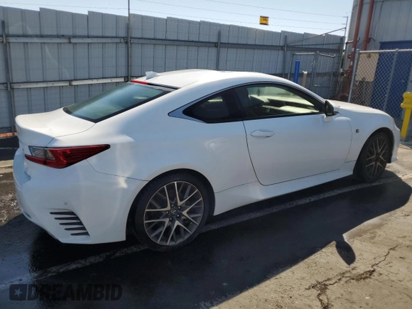 2017 Lexus RC 350 with VIN JTHHE5BC9H5016459, listed as a Copart auction lot 51806795 with 55,410 mi miles and Clean title. Bid and sale history available at DreamBid. Image 3.