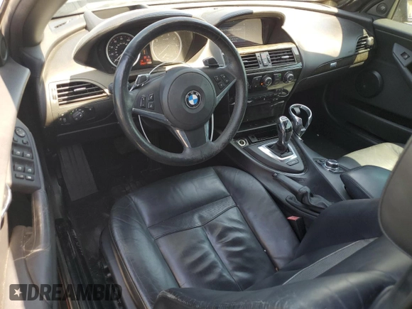 2009 BMW 6 Series 650i with VIN WBAEB53569C224337, listed as a Copart auction lot 68148974 with 75,057 mi miles and Salvage Title. Bid and sale history available at carsss.com. Image 8.