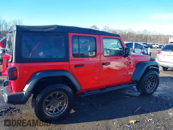 2020 Jeep Wrangler Unlimited Sport S с VIN 1C4HJXDG2LW341045, выставлен на аукционе IAAI как лот 41208571 с пробегом 121 244 миль миль и . История ставок и продаж доступна на DreamBid. Изображение 13.