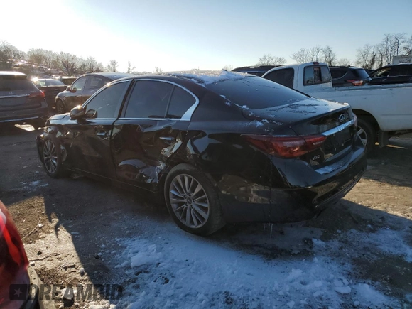 2018 Infiniti Q50 3.0t LUXE with VIN JN1EV7AR9JM432127, listed as a Copart auction lot 87261304 with Not Provided miles and Salvage Title. Bid and sale history available at carsss.com. Image 2.