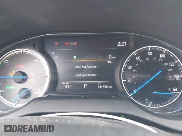 2021 Toyota Venza LE with VIN JTEAAAAH4MJ005080, listed as a IAAI auction lot 41856738 with 164,456 mi miles and . Bid and sale history available at DreamBid. Image 7.
