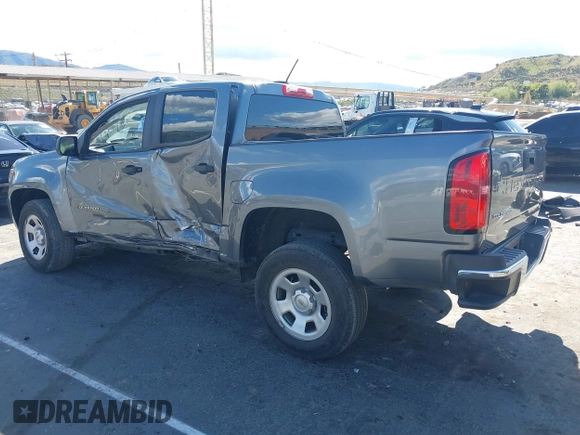 2021 Chevrolet Colorado 2WD Work Truck z VIN 1GCGSBEA5M1130412, wystawiony jako IAAI lot #41935021 z przebiegiem 56 475 mil mil oraz . Historia ofert i sprzedaży dostępna na DreamBid. Obrazek 3.