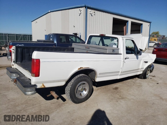 1996 Ford F-150 Special with VIN 1FTEF15Y0TNA27179, listed as a Copart auction lot 77097914 with 339,285 mi miles and Salvage Title. Bid and sale history available at carsss.com. Image 3.