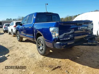2024 Nissan Titan SV with VIN 1N6AA1EC7RN111913, listed as a IAAI auction lot 41365570 with 8,442 mi miles and . Bid and sale history available at DreamBid. Image 3.