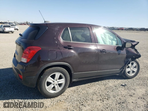 2020 Chevrolet Trax LS z VIN KL7CJKSB6LB341851, wystawiony jako Copart lot #48791035 z przebiegiem Nie podano mil oraz Szkoda całkowita • Salvage title. Historia ofert i sprzedaży dostępna na DreamBid. Obrazek 3.