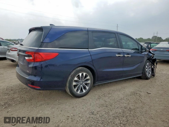 2023 Honda Odyssey EX-L с VIN 5FNRL6H64PB079338, выставлен на аукционе Copart как лот 57666505 с пробегом 39 807 миль миль и Списание • Salvage title. История ставок и продаж доступна на DreamBid. Изображение 3.