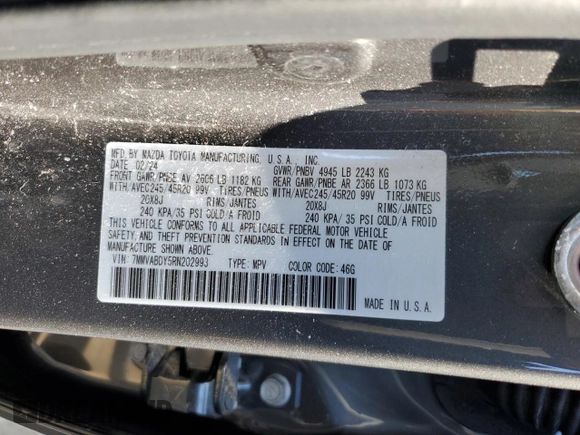 2024 Mazda CX-50 Premium with VIN 7MMVABDY5RN202993, listed as a Copart auction lot 47599245 with 16,881 mi miles and Salvage title. Bid and sale history available at DreamBid. Image 13.