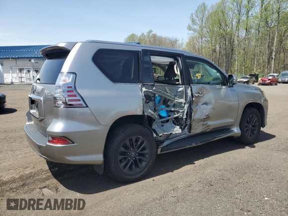 2020 Lexus GX with VIN JTJAM7BX4L5243309, listed as a Copart auction lot 54923625 with 50,313 mi miles and Salvage Title. Bid and sale history available at carsss.com. Image 3.